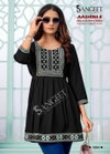 Aashini 3 By Sangeet Rayon Embroidery Ladies Top Exporters In India